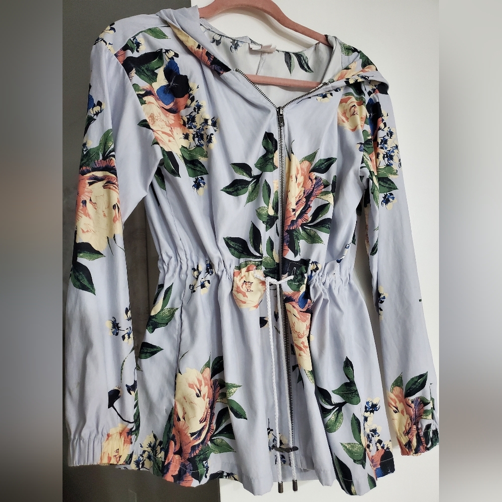 LuLaRoe Floral Zip-Up Jacket